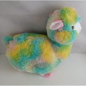 Fun And Fun Toys Large Rainbow Llama Alpaca Plush Stuffed Animal 18” Tall